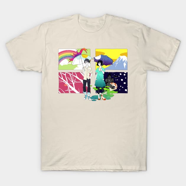 The Tatami Galaxy - Protagonist and Akashi T-Shirt by Milewq